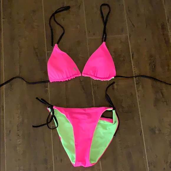 sole east Other - NWOT Neon pink and green bikini
